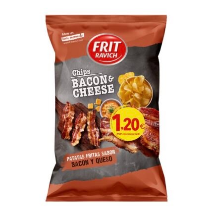 Patatas chips bacon y queso 105g