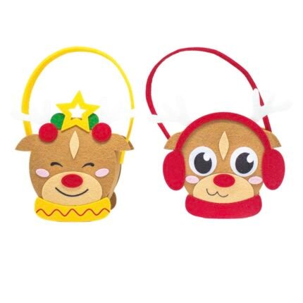 Cesto fieltro reno amarillo