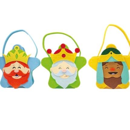 Cesto fieltro cara reyes Gaspar