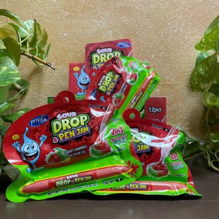 Sour drop & pen jam strawberry y Apple